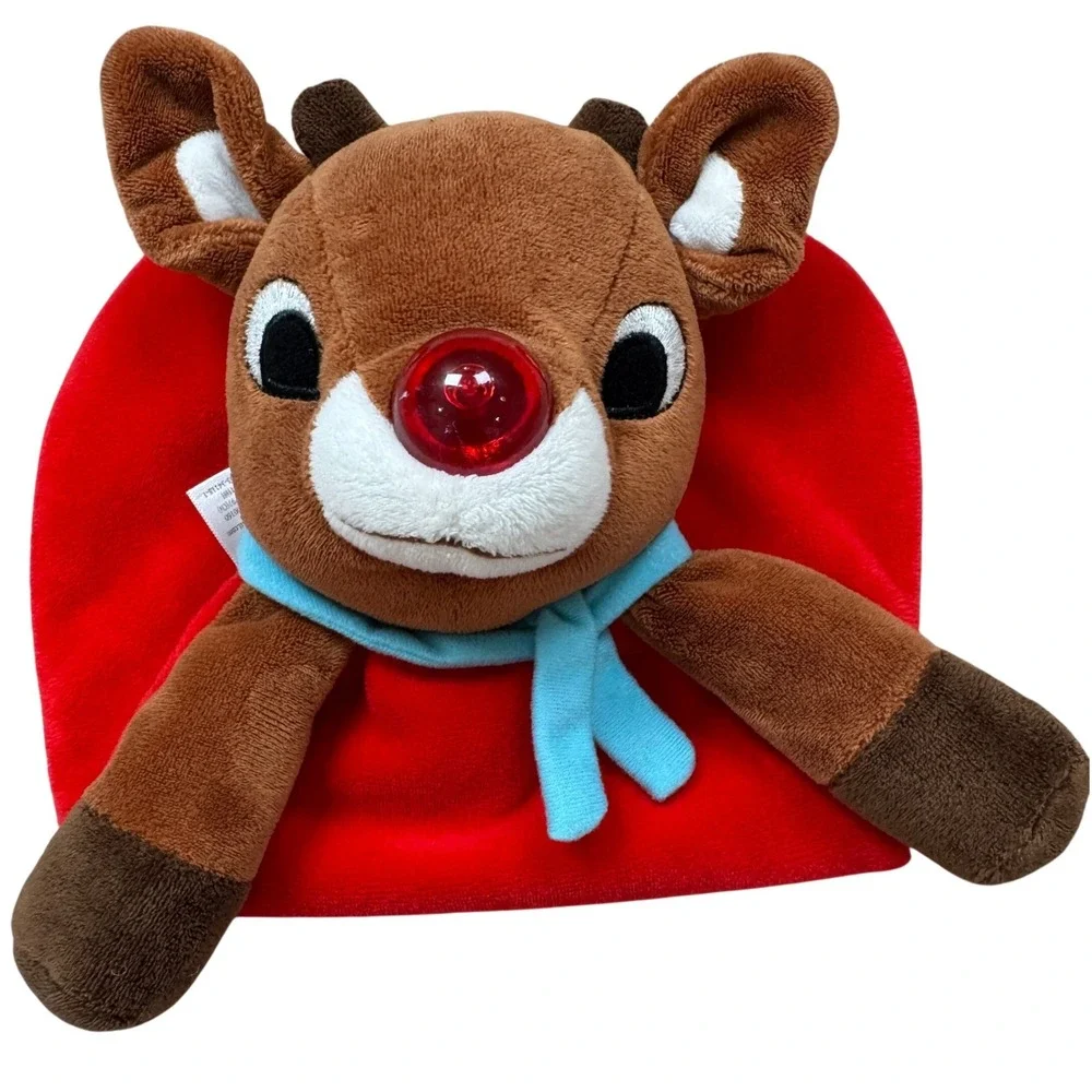 Rashti & Rashti My First Rudolph Red-Nosed Reindeer Light Up Lovey H34118H - Picture 7 of 7